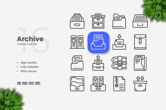 Archive Icons: A Simple Graphic Asset for Local Business Branding
