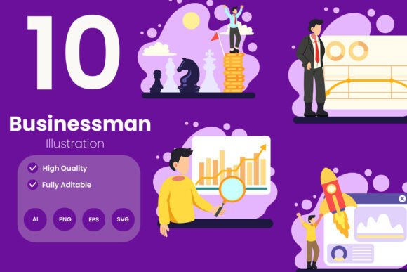 Business Illustration Pack: Modern Graphics for Branding