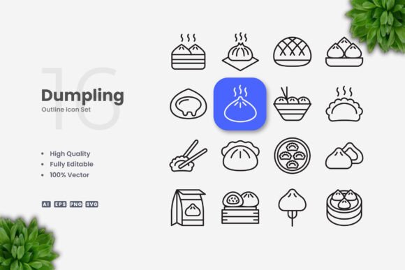 Dumpling Icons – Clean Graphics for Modern Web Design
