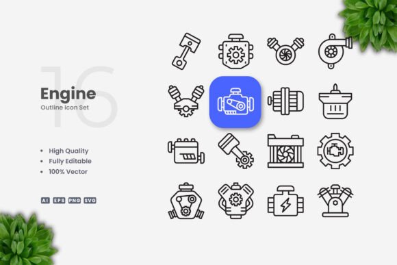 Engine Icons: A Designer's Take on Versatile Embroidery Graphics