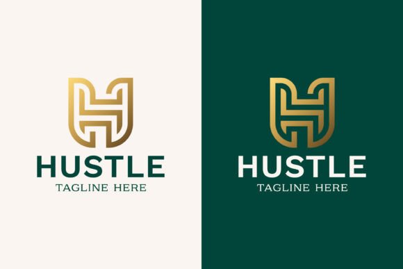 Letter H Monogram Elegant Premium Luxury Graphics
